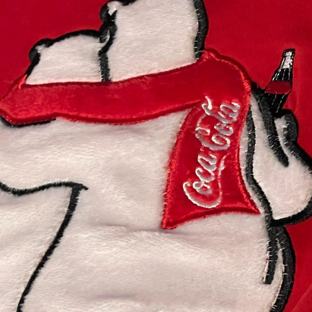Coca-Cola Polar Bear Cropped Red Hoodie Size XS - Picture 10 of 11